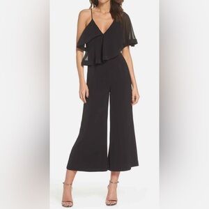 Keepsake No love one shoulder crop Black One-shoulder Jumpsuit